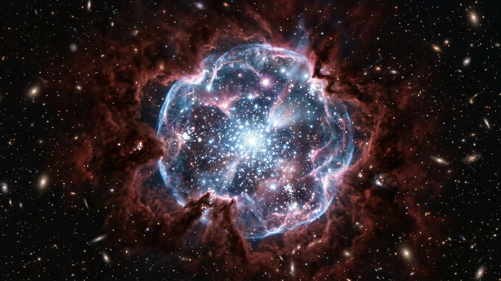 Hubble Just Caught a Tiny Galaxy Burning Away the Cosmic Fog