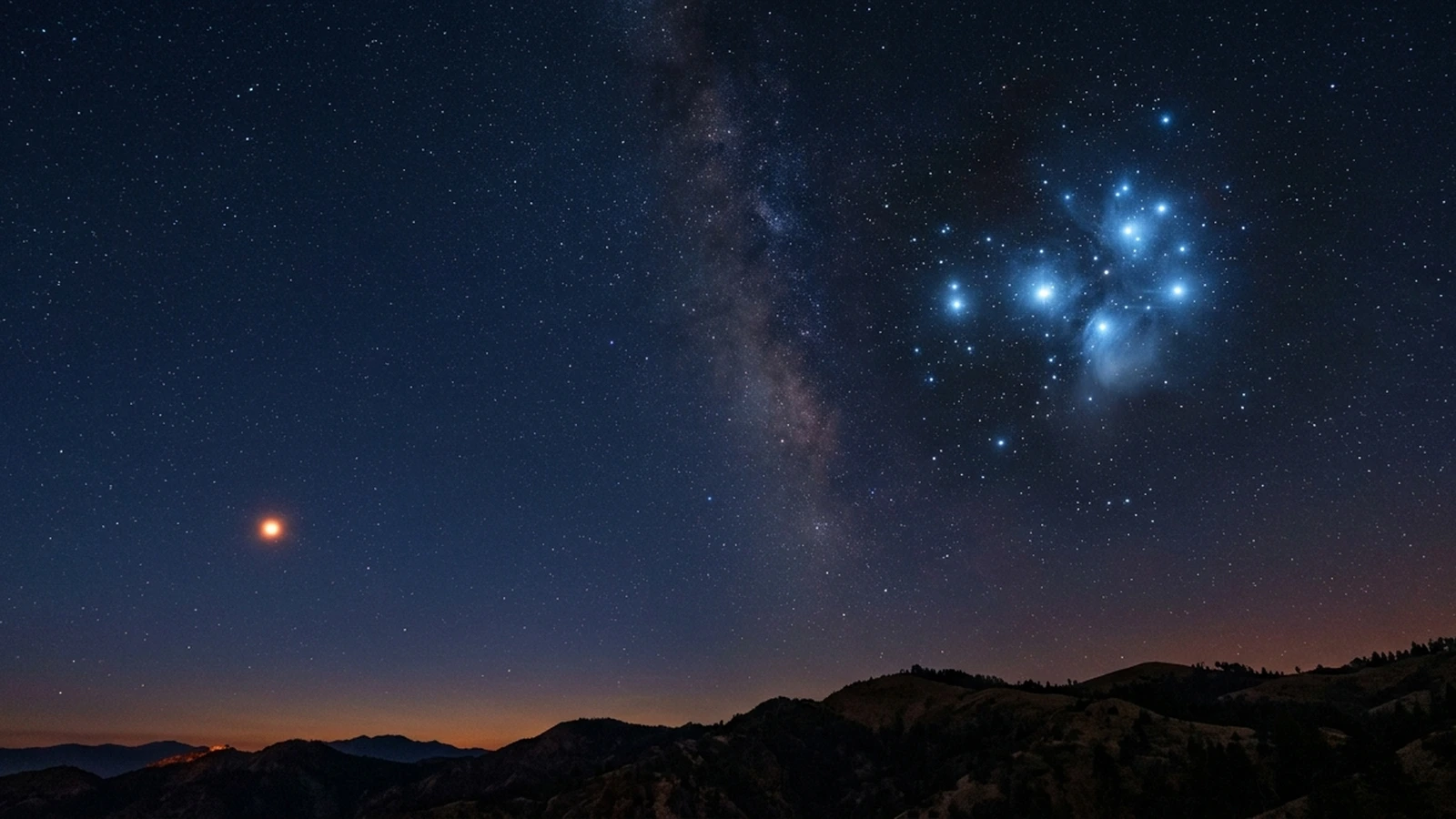 Mars and the Pleiades: How to See the Red Planet Meet the Seven Sisters
