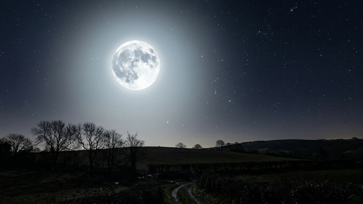 Sky chart showing the full Moon on 26 September 2026 sitting about nine degrees from Neptune in Pisces