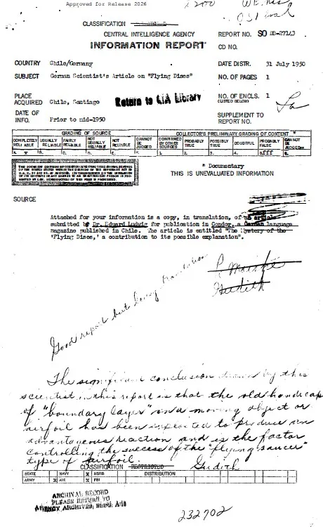 An Information Report with handwritten notes.