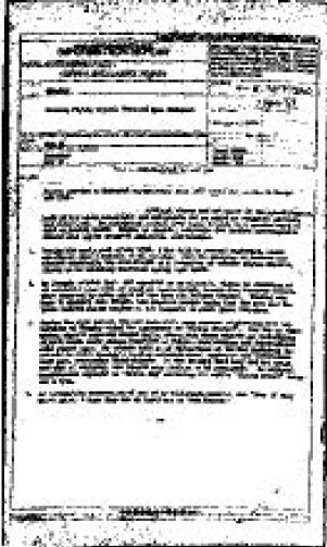 A grainy document with text about flying objects.