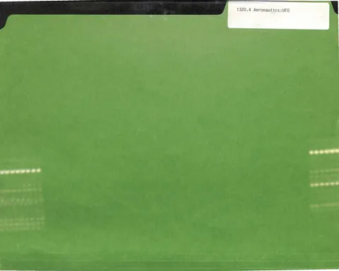 Folder with label "Aeronautics:UFO".